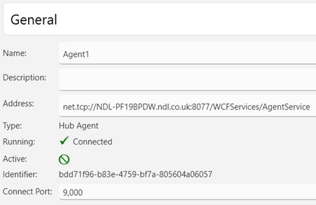 Picture showing the Agents Screen.